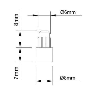 Suporte Starplast Prateleira 06x08 Marfim