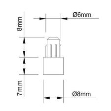 Suporte Starplast Prateleira 06x08 Marrom