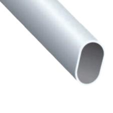 Tubo Cabideiro Oblongo Cromado