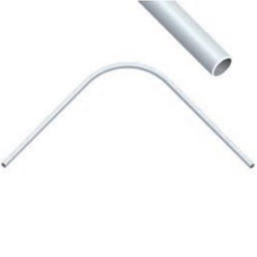 Tubo Cabideiro Redondo Curvo Cromado