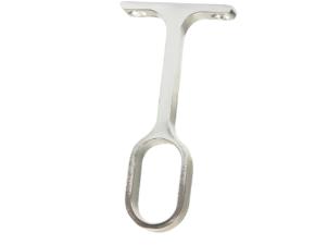Suporte Para Tubo Oblongo Central Cromado