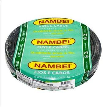 Cabo Flex�vel 2,5mm 100m Preto Nambei