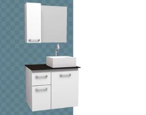 Gabinete de Banheiro Figo/Cereja Cozimax