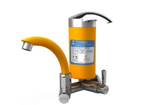 Purificador �gua Cristal Bica Baixa Dur�n Amarelo