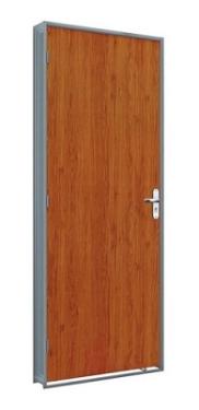 Porta de Mogno 0,65m x 2,15m Esquerda A�o Forte