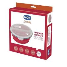 Marmita Retr�til Redonda com Talher Mor