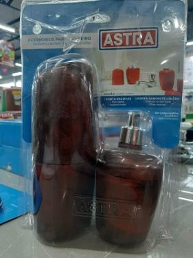 Kit Acess�rios p/ Banheiro 2p�s KBB1/2*UVA