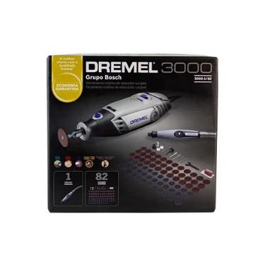 Microret�fica 3000 com Eixo Flex�vel e 82 Acess�rios - Dremel