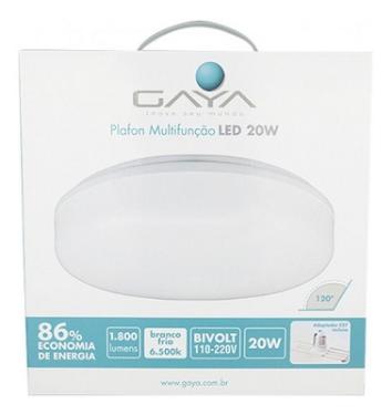 Plafon Multifun��o Led 20W Gaya 9522