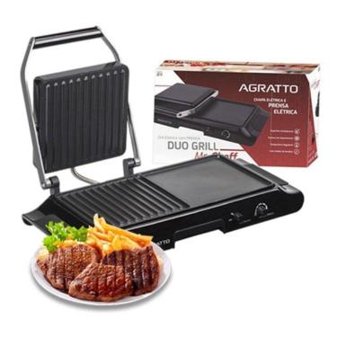Grill Eletrico com Prensa MR Cheff 1600W 220V Agratto