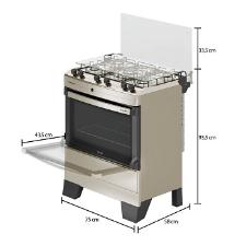 Fog�o Mueller 5 Bocas Piacere Inox