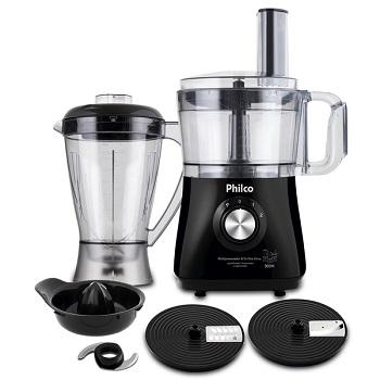 Multiprocessador Philco Preto All in One 2 Citrus - 2 Velocidades + Pulsar 800W