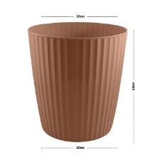 Vaso Groove Grande 20x22cm Terracota OU