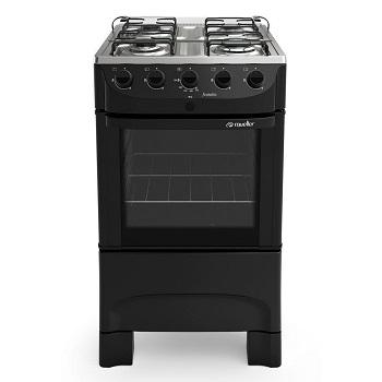 Fog�o Mueller 4 bocas Fratello Preto Fosco acendimento autom�tico