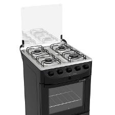 Fog�o Mueller 4 bocas Fratello Preto Fosco acendimento autom�tico