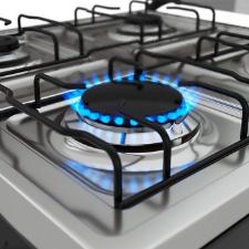 Fog�o Mueller 4 bocas Fratello Preto Fosco acendimento autom�tico