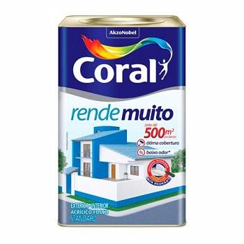 Tinta Fosca Rende Muito Branco Neve 18L Coral