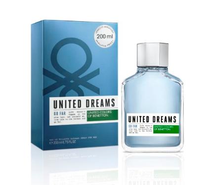 PERFUME UNITED DREAMS GO FAR MASCULINO BENETTON 200ML EAU DE TOILETTE