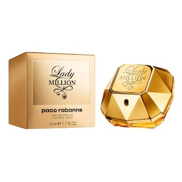 PERFUME LADY MILLION FEMININO PACO RABANNE 50ML EAU DE PARFUM