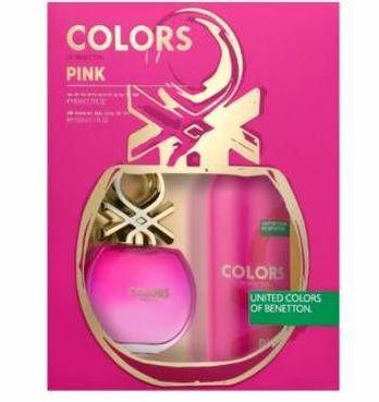 PERFUME COLORS PINK EDT 80ML+DEO150ML