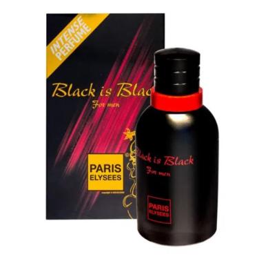 PERFUME BLACK IS BLACK MASCULINO PARIS ELYSEES 100ML EAU DE TOILETTE