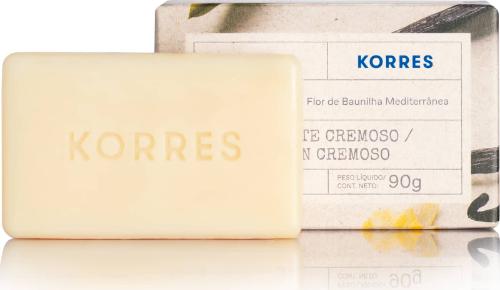 SABONETE EM BARRA KORRES FLOR DE BAUNILHA MEDITERRANIA - 90G