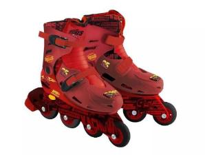 PATINS CARROS IN-LINE COM TAMANHO AJUSTAVEL