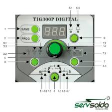 INVERSOR DE SOLDA TIG/MMA DC - 200P DIGITAL - 220 MONOFASICO