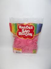 BAL�O NUMERO 7 ROSA TUTTI FRUTTI C/50 UNIDADES S�O ROQUE