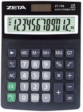 CALCULADORA DE MESA ZT 738 ZETA