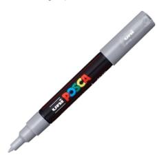 Caneta Posca PC-1M Prata  Uni-Ball