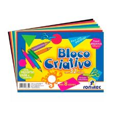 BLOCO CRIATIVO 8 CORES A4 120G 32 FOLHAS ROMITEC