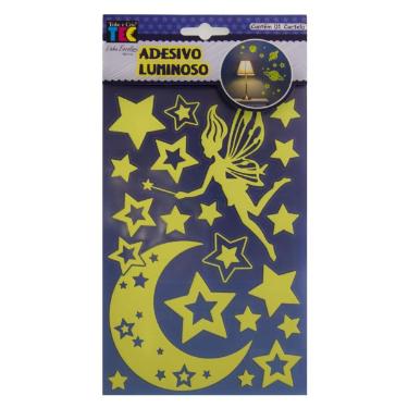 Adesivo Luminoso Fada e Estrelas Toke e Crie