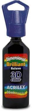 TINTA DIMENSIONAL RELEVO BRILHANTE 35ML PRETO