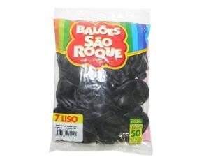 BAL�O LISO N�MERO 7 C/50 UNIDADES PRETO EBANO S�O ROQUE