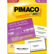 CART�O DE VISITA 10 FOLHAS (100 CART�ES) - 7088 - PIMACO