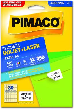 ETIQUETAS PIMACO A5 Q 2232 30/FL