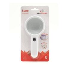 Lupa De M�o 75mm Com Luz Led Lente Zoom Aumento 3x