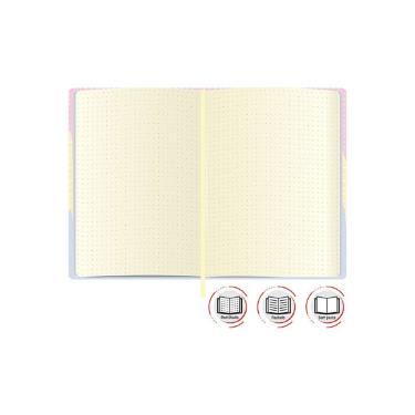 KIT CADERNETA COSTURADA FLEX�VEL CANDY 3 UNIDADES REDOMA