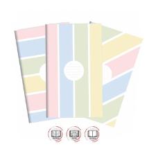 KIT CADERNETA COSTURADA FLEX�VEL CANDY 3 UNIDADES REDOMA