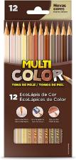 L�pis De Cor Ecol�pis Tons De Pele - 12 Cores - Multi Color