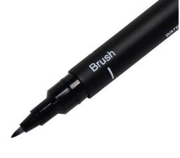 Caneta Pincel Uni-pin Preta Br-200 Uni-ball
