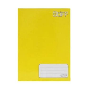 Caderno Brochur�o Capa Dura 96 Folhas Amarelo Stiff Jandaia