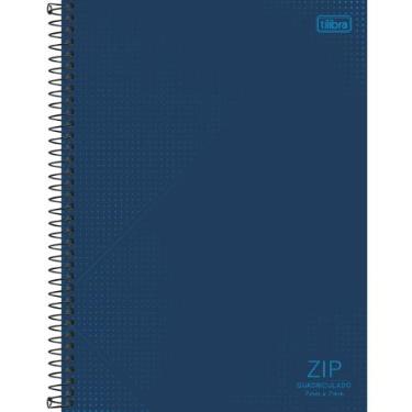 CADERNO QUADRICULADO 7X7 MM ESPIRAL CAPA DURA UNIVERSIT�RIO ZIP 80 FOLHAS