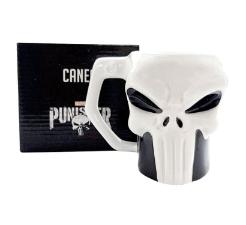 Caneca Porcelana Caveira Punisher 400ml Zona Criativa