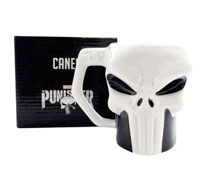 Caneca Porcelana Caveira Punisher 400ml Zona Criativa