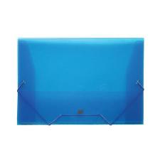 Pasta El�stico e Aba Tamanho A3 - Transparente Azul Yes