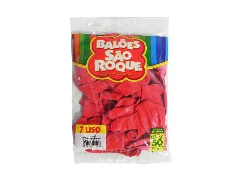 BAL�O VERMELHO QUENTE NUMERO 7 C/ 50 UNIDADES S�O ROQUE