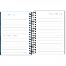 Agenda Espiral Di�ria M4 11,7 X 16,4 Cm Pepper Masculina 2024 Tilibra