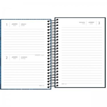 Agenda Espiral Di�ria M4 11,7 X 16,4 Cm Pepper Masculina 2024 Tilibra